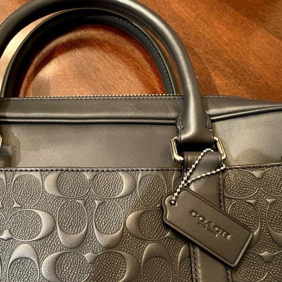 Brand new leather Coach messenger bag, laptop bag, or briefcase - Picture 3 of 16